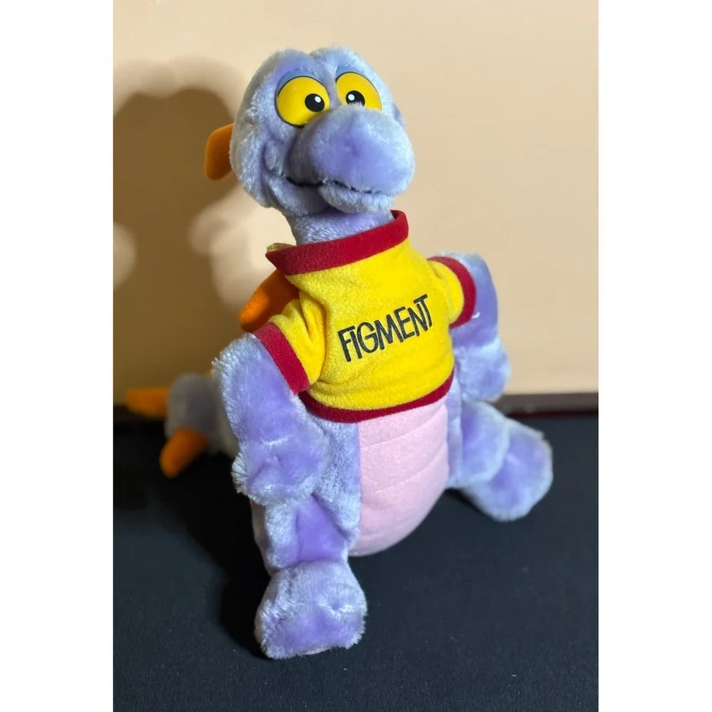 Vintage 1982 Disney Figment Dragon Plush Epcot Journey Into Imagination Purple